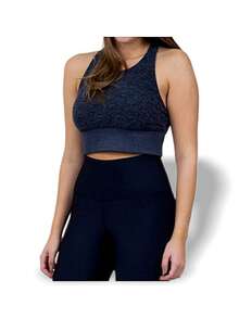 Alo Yoga Sports Bra ALOSOFT SERENITY Sweat Absorption Breathable Lightweight Soft Versatile Easy To Wash Yoga Gym Women Navy W9237R - RICH NAVY HEATHER - 深藍色 - 查看 1