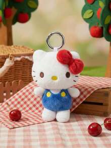 POKOJA LAND HELLO KITTY AND FRIENDS | 小猫钥匙扣，4英寸经典站立式钥匙扣，毛绒系列钥匙扣，可爱卡通人物钥匙配件，趣味十足的包包装饰品，汽车内饰装饰品，日常搭配装饰，青少年完美节日生日礼物 - 彩色 - 查看 6