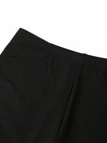Ellevyn Quần ống loe ren nữ, kiểu dáng thường ngày đa năng, màu đen, quần legging dệt kim co giãn màu đen mùa hè cho nữ, quần ống loe viền ren ở gấu quần, gợi cảm, đa năng và thanh lịch. Quần đen, quần phong cách Gothic, quần ống loe nữ, quần legging ống loe nữ. - màu đen - Xem 4