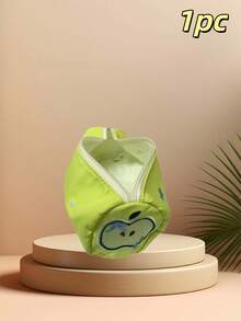 1 Hộp đựng bút hình quả táo xanh nhỏ nhắn, dễ thương, rất bắt mắt, dùng làm túi đựng mỹ phẩm, dung tích lớn, đơn giản, thích hợp cho học sinh. - Mảnh duy nhất - Xem 9