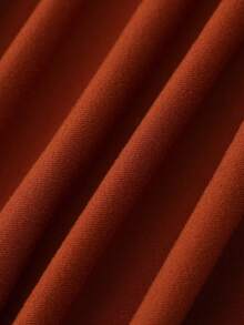 NostaNoir 法式束腰连衣裙，小众高端连衣裙 - 鏽棕色 - 查看 3