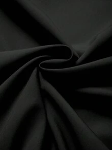 GlowEve CURVE 大码女士优雅无袖圆领纽扣装饰A字连衣裙，夏季通勤装，毕业典礼、节日、情人节、音乐节等场合皆宜 - 黑色 - 查看 7