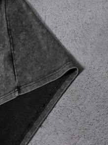 PAVTROS Men's Casual Daily Washed Round Neck Short Sleeve T-Shirt, Summer - Black - View 5