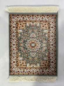1/2 piezas Manteles individuales, Posavasos, Tapetes de café, Textiles de comedor con diseño de arte vintage con borlas francesas, Regalos de Navidad, Halloween, Vajilla para fiestas, Día de la Madre, Regalos de Eid Al-Adha - Multicolor - Ver 31
