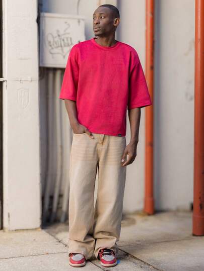 BelSigned BelSigned Men's Casual Woven Loose Fit Long Pants, Everyday Young Leisure Style