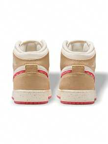 Giày thể thao Air Jordan 1 Mid Thấm hút mồ hôi Thoáng khí Nhẹ Độ đàn hồi tốt Logo Dễ giặt Thể thao hàng ngày Nữ (GS) Vàng Trắng HJ5958-206 - Vàng/Trắng - Xem 6