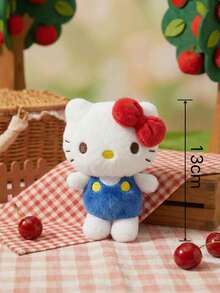 POKOJA LAND HELLO KITTY AND FRIENDS | 小猫钥匙扣，4英寸经典站立式钥匙扣，毛绒系列钥匙扣，可爱卡通人物钥匙配件，趣味十足的包包装饰品，汽车内饰装饰品，日常搭配装饰，青少年完美节日生日礼物 - 彩色 - 查看 3