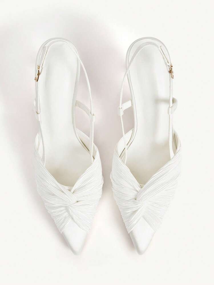 CUCCOO CHICEST Women's Twist Pointed Toe Elegant High Heel Shoes, Fashionable And Versatile For Daily Wear For Christmas