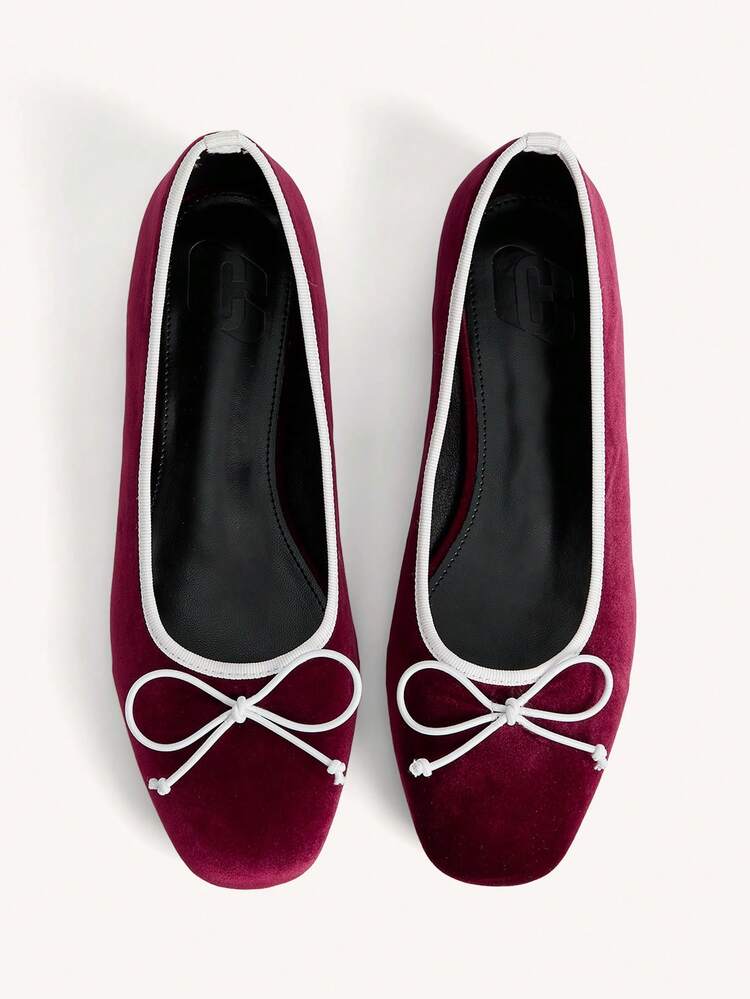 CUCCOO CHICEST Women Shoes Fashionable Women's Flat Shoes Comfortable Casual Versatile Holiday Dating Elegant Wear Bow Decoration Design, College Style Wear, Commuting Daily, Dating Out Of The Street, Sweet And Cool Style Women's Shoes Summer Shoes Wedding Shoes Bride Shoes