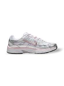 Nike Giày thể thao P-6000 thấm hút mồ hôi, thoáng khí, nhẹ, chắc chắn, độ đàn hồi tốt, dễ giặt, thích hợp cho hoạt động ngoài trời hàng ngày, dành cho nữ, màu trắng bạc BV1021-108 - Trắng / Bạc - Xem 2