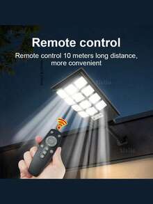 100,000 Lumens Super Bright LED Solar Light, IP67 Waterproof Outdoor Motion Sensor Solar Wall Light, Garden Path Spotlight - black - View 10