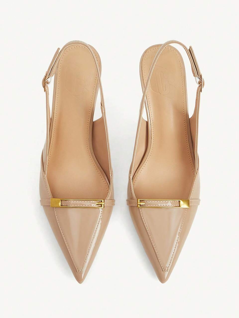 CUCCOO CHICEST Women's Shoes New Fashion Khaki Elegant Metal Decorative High Heels