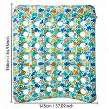 1 chiếc bè phao bơm hơi có thể tháo rời, kèm lưới che lá cây, dùng ngoài trời như ghế sofa nước/giường nổi. - Giường phao bơm hơi hai lỗ - Xem 5