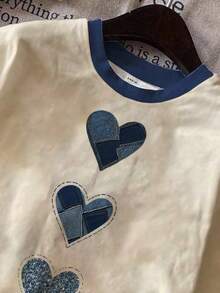 Attitoon 女士休闲简约圆领短袖宽松T恤 - 彩色 - 查看 4