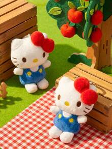 POKOJA LAND HELLO KITTY AND FRIENDS | 小猫钥匙扣，4英寸经典站立式钥匙扣，毛绒系列钥匙扣，可爱卡通人物钥匙配件，趣味十足的包包装饰品，汽车内饰装饰品，日常搭配装饰，青少年完美节日生日礼物 - 彩色 - 查看 5