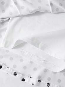 SHEIN 1 chiếc váy xếp ly chấm bi dáng casual cho bé gái, cạp chun, có quần bảo hộ bên trong, trang phục 2 trong 1, đa năng cho mùa xuân/hè, dễ phối với áo sơ mi/áo phông, phù hợp cho du lịch, đi biển, đi học và các dịp khác. - trắng - Xem 8