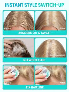 SHEGLAM HAIR 薄荷清新豐盈乾洗髮水，豐盈清爽粉，瞬間豐盈秀發，瞬間蓬鬆效果，強效控油，無殘留，不結塊，不泛白，溫和呵護頭皮，瞬間清爽扁平秀發，隱形質感，方便攜帶，非常適合劉海修復和頭頂造型 生日 禮物 假期 粉紅色的 氛圍 化妝品 旅行 學校 節慶 玫瑰 展示 女孩 魅力 護髮 母親節 想要 時尚 銳舞派對 - Light Brown - 查看 5