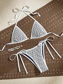 Swim Mod Bộ đồ bơi 2 mảnh dành cho nữ, mẫu mới Xuân/Hè 2026, kiểu dáng thanh lịch, thoải mái, thích hợp cho kỳ nghỉ biển. - Nhiều màu - Xem 1