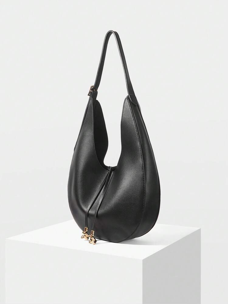 WOMEN'S MINIMALIST SOFT CRESCENT BAG SHOULDER BAG, SUITABLE FOR COMMUTING AND SHOPPING