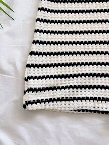 Soleia Bộ jumpsuit nữ mùa xuân/hè màu trắng dệt kim, thắt nơ phía trước, ôm dáng, thích hợp cho tiệc tùng, hẹn hò, ngày Valentine, gợi cảm và lãng mạn, lễ hội, du thuyền biển, tiệc trà chiều. - Nhiều màu - Xem 5