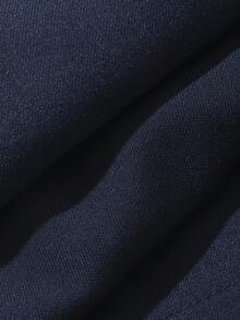 Dazy Kids 男童条纹单排扣长袖上衣和背带裤休闲套装 - 藍色 - 查看 8