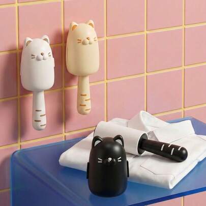 Joivida 1 cái lăn tẩy lông hình mèo dễ thương, dụng cụ tẩy lông thú cưng tại nhà, thích hợp cho quần áo và ghế sofa, thiết bị dính lông thủ công, thích hợp cho việc làm sạch quần áo hàng ngày, dọn dẹp nhà cửa, làm sạch nệm phòng ngủ và các sản phẩm làm sạch gia dụng khác.