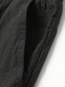 GymBeat Quần dài nam dệt màu trắng bạc kiểu dáng thường ngày - màu đen - Xem 6