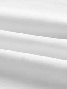 SpongeBob SquarePants | SHEIN Camiseta de manga corta de mujer con cuello redondo, estampado de letras de dibujos animados, de uso casual y versátil para el uso diario - Blanco - Ver 4