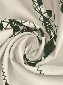 SHEIN Frenchy Plus Size Summer Casual Vacation Bohemian Style Geometric Print Pants - Multicolor - View 7