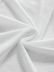 ROMWE Grunge Punk 中国书法标语 emo 音乐节 复古性感透视网纱女式背心 - 白色 - 查看 4