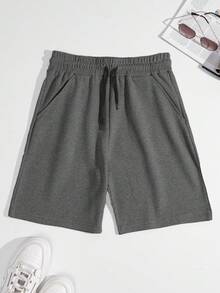 EURMUSE 100%纯棉 2件套 男士华夫格面料基本款短裤 - 彩色 - 查看 4