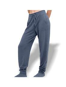 Alo Yoga Sweatpants SOHO Warmth Soft Versatile Easy To Wash Daily Lounge Women Steel Blue W5912R - STEEL BLUE - Màu xanh xám - Xem 3