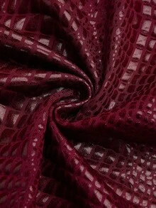 Sweetra New Sexy Backless Camisole Sleeveless Pleated Fitted Casual Crop Top, Suitable For Street, Y2K, Party, Date And Other Occasions - Burgundy - View 4