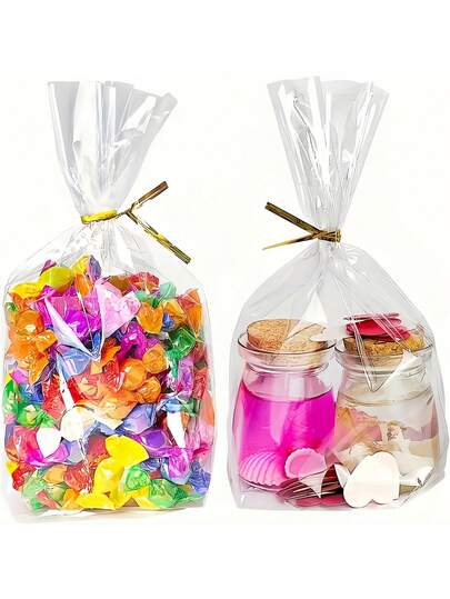 30 chiếc túi đáy phẳng có quai xách, túi quà tặng bằng cellophane trong suốt, túi quà tặng có dây buộc xoắn, túi quà tặng dùng cho tiệc tùng, đám cưới và sinh nhật, trang trí nhà cửa và tiệc tùng.