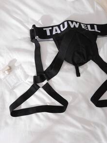 DrisQ Nam Gợi cảm Chữ cái In Đàn hồi Ban nhạc Đồ lót - màu đen - Xem 5