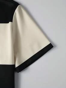 Manfinity CasualCool Conjunto de camisetas de manga corta para hombre, adecuadas para uso casual y reuniones al aire libre - Caqui - Ver 4