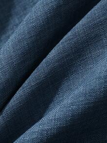 DAZY 女士纯色上衣和阔腿裤休闲两件套 - 藍色 - 查看 3