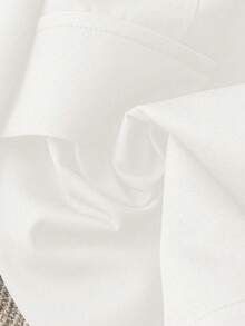 Franclia Commuter Casual Solid Color Blazer For Women - White - View 5