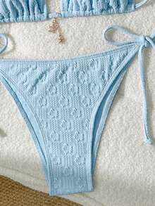 Elavelle Conjuntos de trajes de baño de verano para mujer - Azul - Ver 5