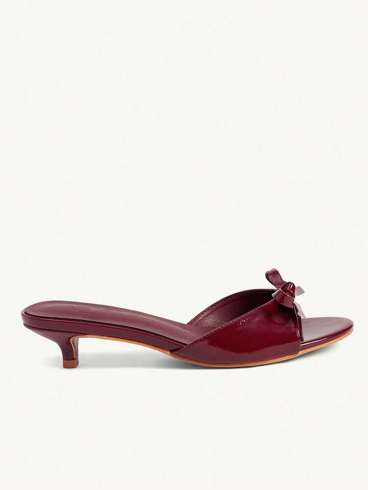 CUCCOO CHICEST Women Shoes Pink Bow Design Elements Fashion Comfortable Kitten And Slippers