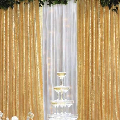 4 قطع ستارة خلفية للحفلات مزينة بالترتر الفضي، ديكور عيد الميلاد، لافتة عيد الميلاد، خلفية عيد الميلاد، لوازم حفلة عيد الميلاد، قابلة لإعادة الاستخدام، مناسبة لديكور المنزل، ديكور الزفاف، الاستخدام اليومي والحفلات، ديكور الزفاف، لوازم الزفاف، هدايا الحفلات، هدايا عيد الميلاد، قماش قوس الزفاف