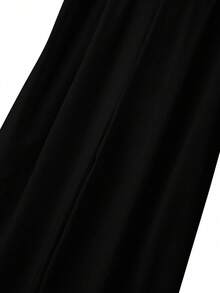 GlowEve CURVE White Elegant Commuter Comfortable Plus Size Jumpsuit - Black - View 6