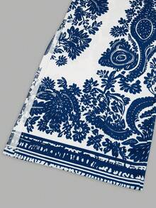 Franclia 女士优雅蕾丝交叉V领阔腿连体裤 女士度假套装 两件套 女士两件套 女士夏季套装 女士两件套 - 彩色 - 查看 6