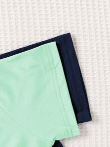 Tween-Mädchen Pyjama-Set mit Flamingo-Muster, 2-teilig, Marineblau - Verschiedenfarbig - Übersicht 9