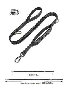 Heavy Duty Bungee Dog Leash - Comfort Padded Handles & Reflective Threads - 6Ft/4Ft For Medium To Large Dogs - Versatile 4-In-1 Leash With Car Seat Belt - Perfect For Training And Secure Travel - Multicolor - View 10