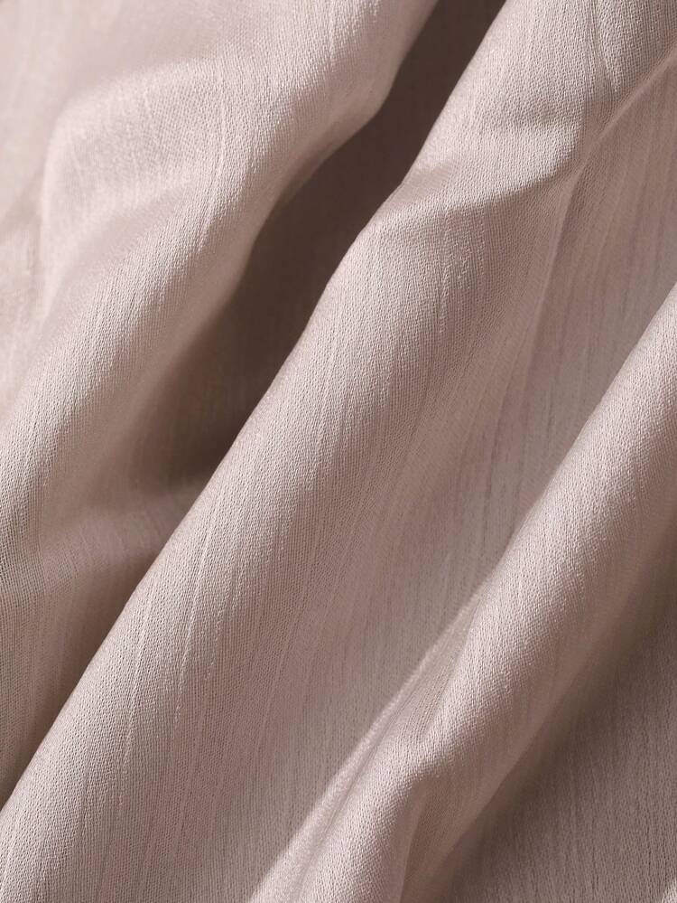Women's Solid Color Turtleneck Long Sleeve Pleated Design Elegant Dress Sun Dresses For Women
