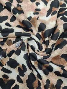 Rovax Áo thun ngắn tay nữ in họa tiết da báo, kiểu dáng mùa hè, có cổ áo. - Nhiều màu - Xem 4