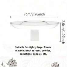 Madebyblanc 10Pcs Wabi-Sabi Style Floating Flower Vase | Large/Small Size Hydroponic Flower Arrangement Vessel | Floating Water Planter For Rose Carnation Daisy Home Living Room Decor - 10Pcs - View 12