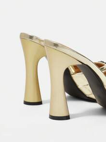 CUCCOO HITCHD Wemenshoes Spring/Summer Fashion High Heel Sandals - Light gold - View 5