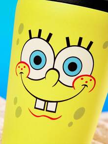 SpongeBob SquarePants | SHEIN 360 Ml / 12 Oz Leak-Proof Stainless Steel, Convenient To Carry, Portable Cup - Yellow - View 8